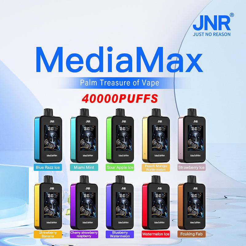JNR MediaMax 40000 Puffs Disposable Vape Wholesale 21ml e-liquid 10 flavors