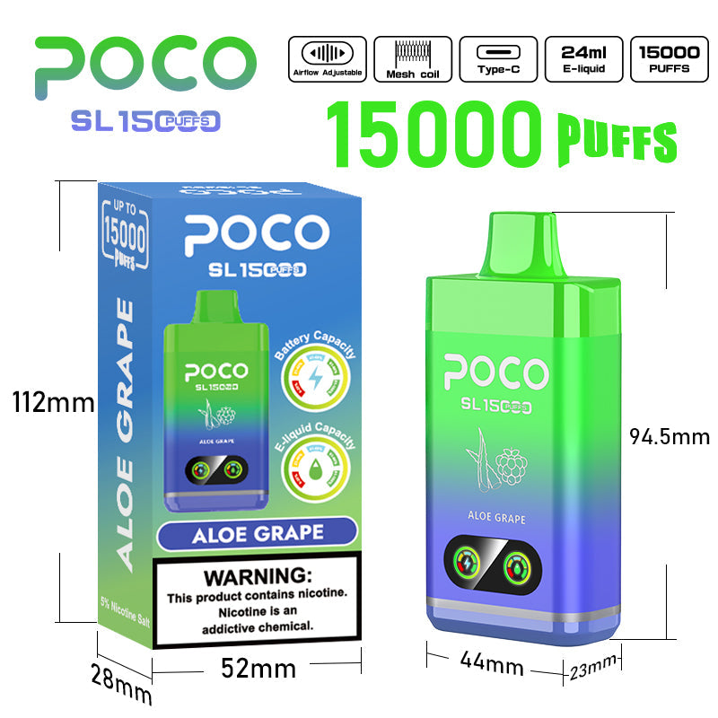 EU Warehouse POCO SL 15000 Puffs Disposable Vape Wholesale