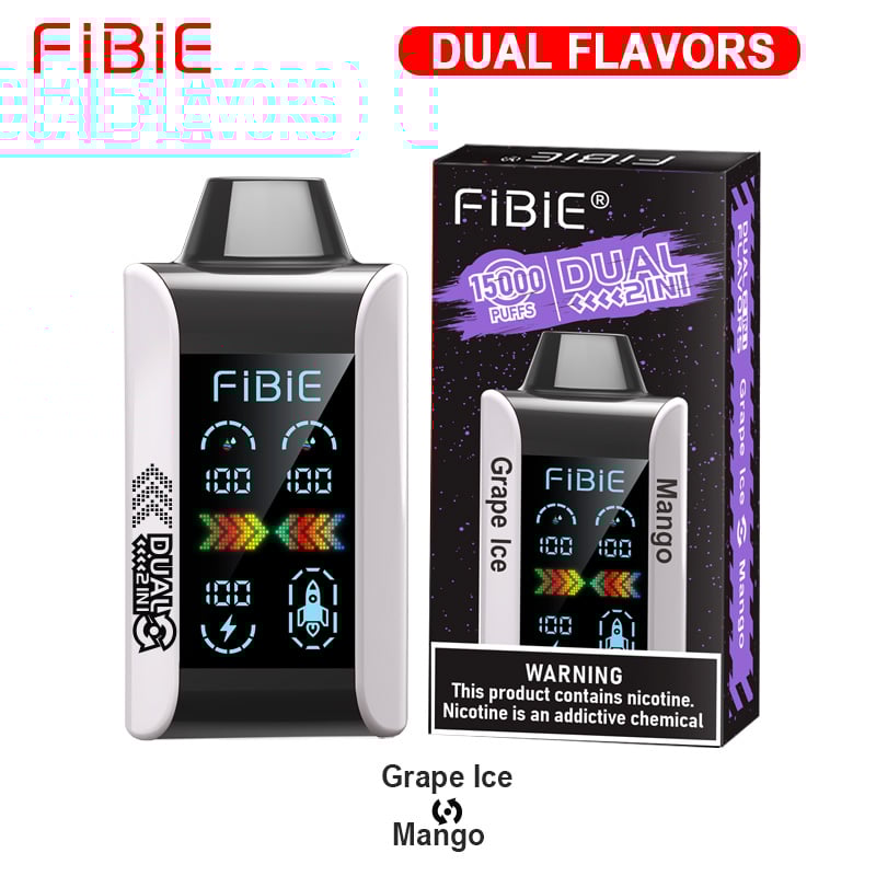 FIBIE 15000 Dual Flavors (Dual flavor switch Over 100,000 positive reviews)