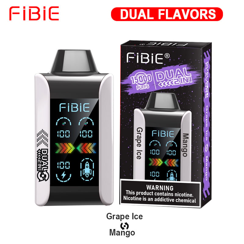 FIBIE 15000 Dual Flavors (Zwei Geschmacksrichtungen, über 100.000 positive Bewertungen) 