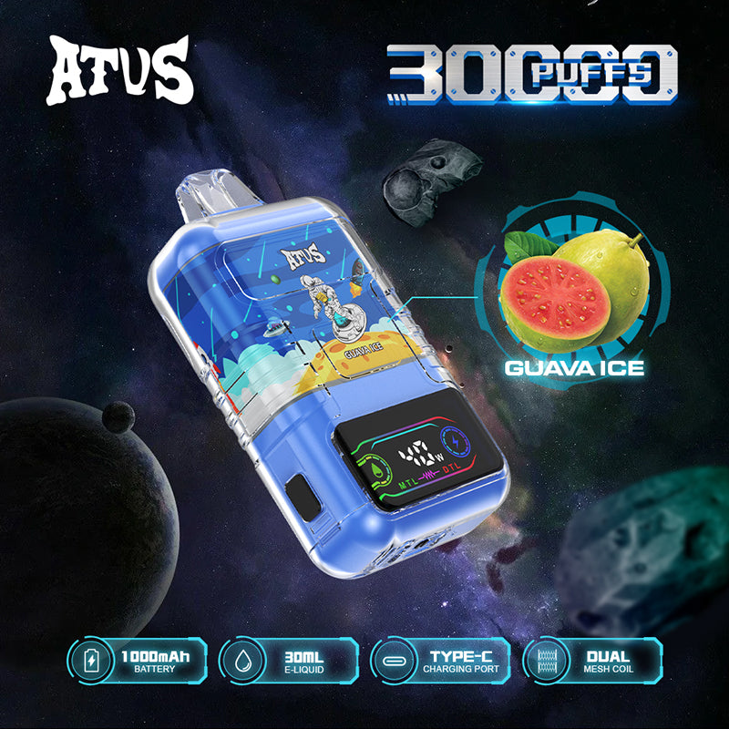 ATVS Astronaut 30000 Puffs Disposable Vape Wholesale-1000mAh batterty. 25ml E-liquid.Multiple Nicotine 14 Flavors