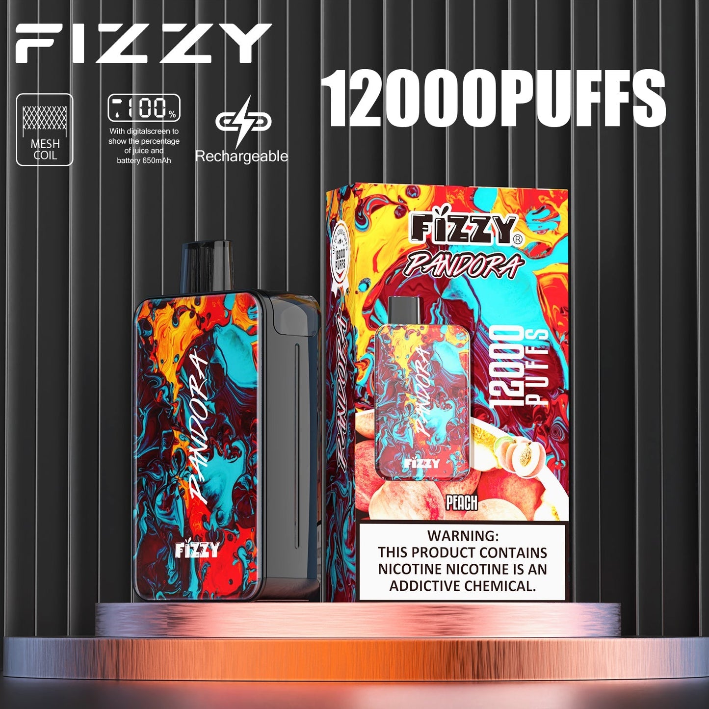 FIZZY PANDORA 12000 Puffs Disposable Vape Wholesale