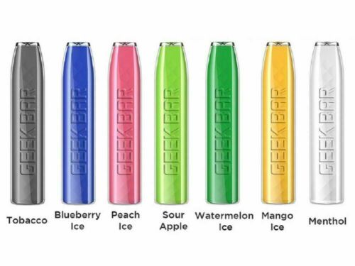 10 Pc Geek Bar Disposable E Cig Pod Kit 20mg 575 puffs 2ML-500mAh Battery. 2ml E-liquid. Multiple Nicotine 20 Flavors