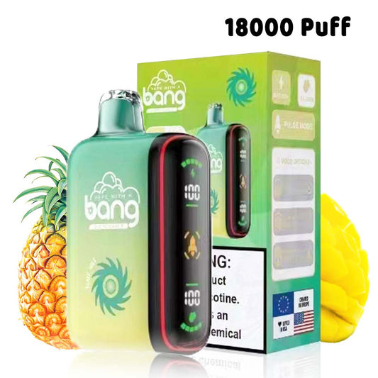 Bang 18000 puffs Vape box Digital Puff 18K Wholesale Price-650mAh Battery. 28ml E-liquid. Multiple Nicotine 12 Flavors