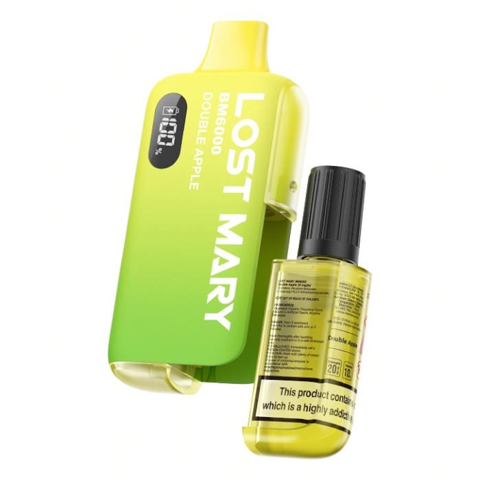 Lost Mary BM6000 Einweg-Vape-Kit, USB-C, 10 ml E-Liquid-Kapazität, 650 mAh Akku, wiederaufladbar, TPD-konform (UK)