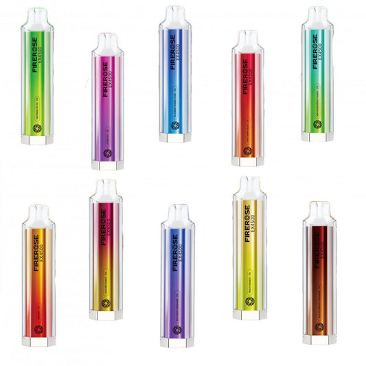 Elux FireRose EX4500 Züge, 2 ml Liquid, 20 mg Nikotin, 1500 mAh, 50 Aromen, Mesh-Coil, 2023 