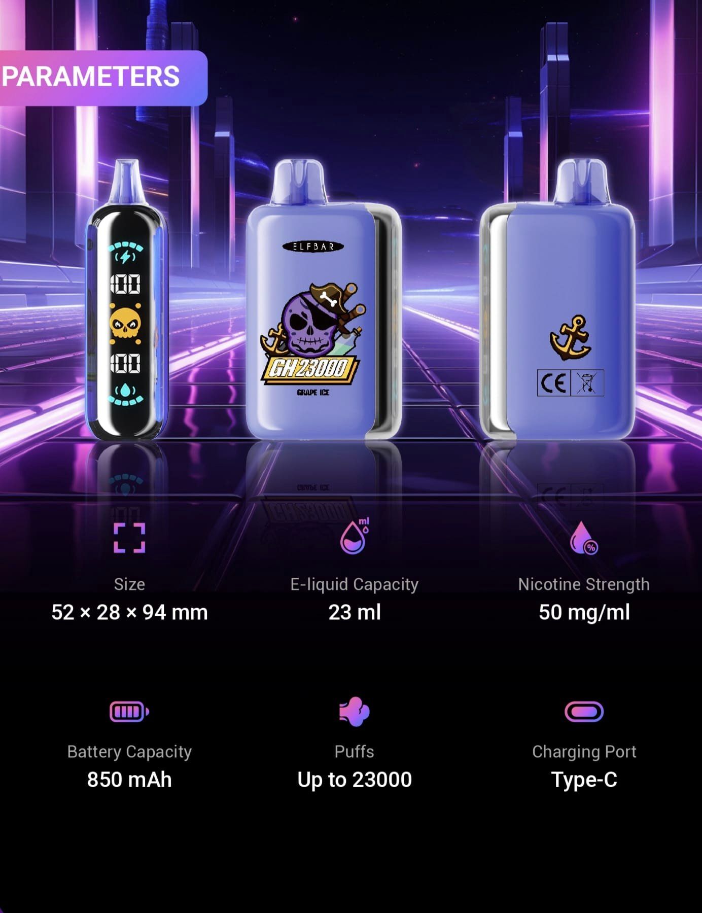 ELF BAR GH23000 Puffs Einweg-E-Zigarette Großhandel 
