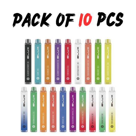 10er-Packung Elux Legend Mini Einweg-Vape-Pen-Gerät, 600 Züge