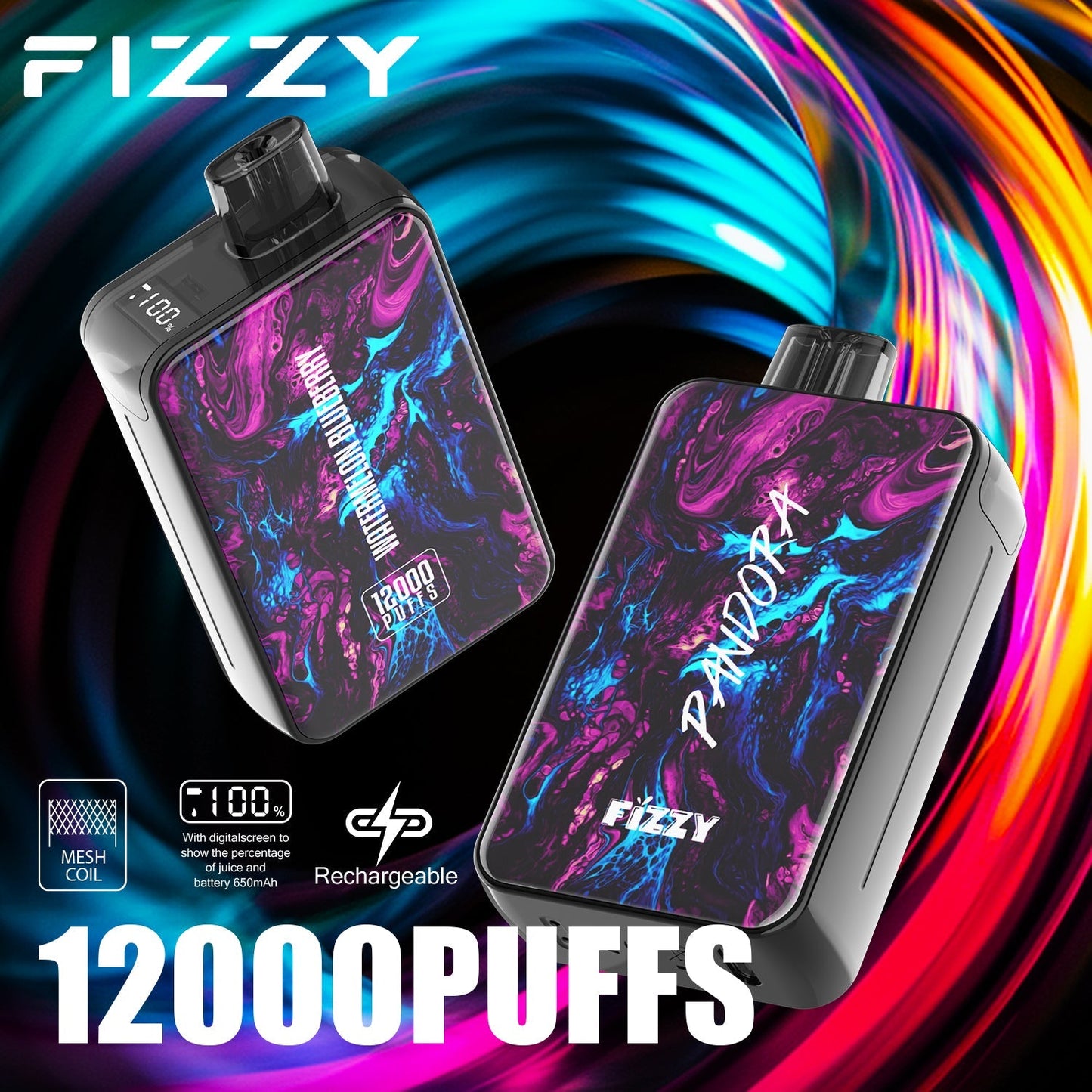 FIZZY PANDORA 12000 Puffs Disposable Vape Wholesale