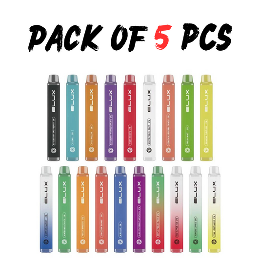 5er-Packung Elux Legend Mini Einweg-Vape-Pen-Gerät, 600 Züge