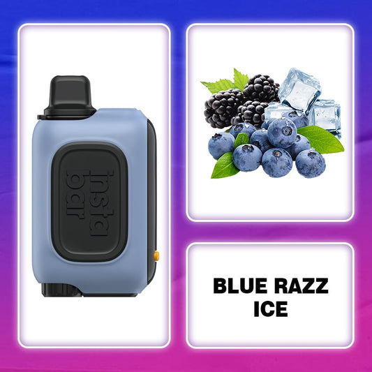 Blue Razz Ice&amp;INSTABAR WT15000 PUFFS 