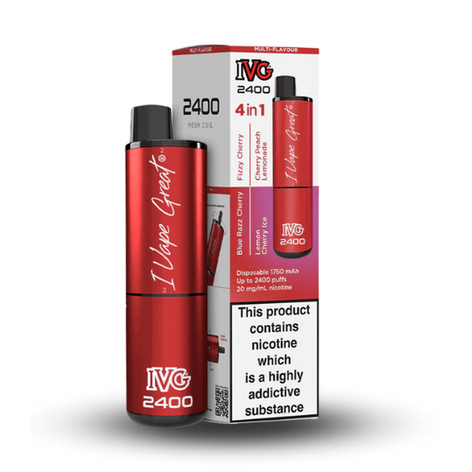 4 in 1 Cherry Edition - IVG 2400 Disposable Kit