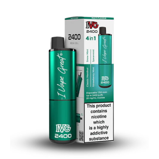 4 in 1 Mint Edition - IVG 2400 Disposable Kit
