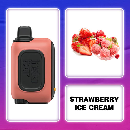 Strawberry Ice Cream&INSTABAR WT15000 PUFFS