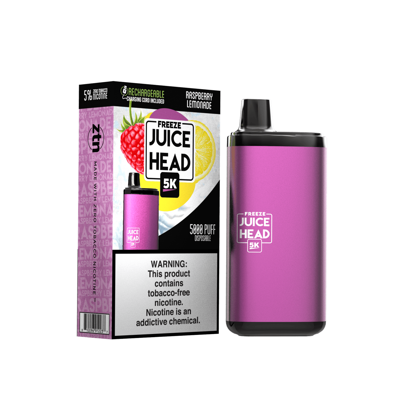 Juice Head Einweg-Eisbecher – Himbeer-Limonaden-Eis