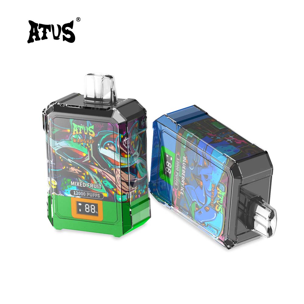 ATVS Warship 12000 Puffs Disposable Vape Wholesale-650mAh battery. 20ml E-liquid. Multiple Nicotine 16 Flavors