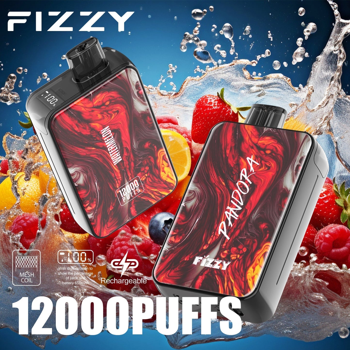 FIZZY PANDORA 12000 Puffs Disposable Vape Wholesale
