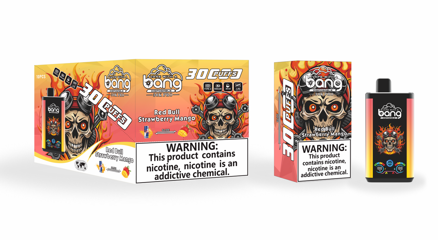 Bang 30000 PRO 30k puffs Disposable Vape 850mah  16 Flavors
