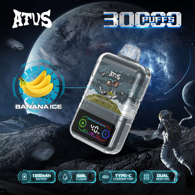 ATVS Astronaut 30000 Puffs Disposable Vape Wholesale-1000mAh batterty. 25ml E-liquid.Multiple Nicotine 14 Flavors