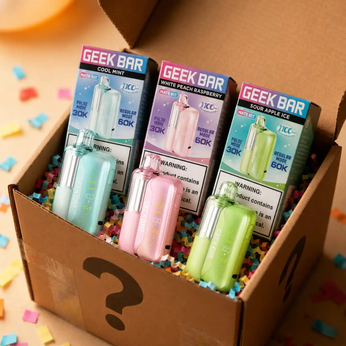5 Pack Geek Bar Mate 60k Disposable Mystery Box