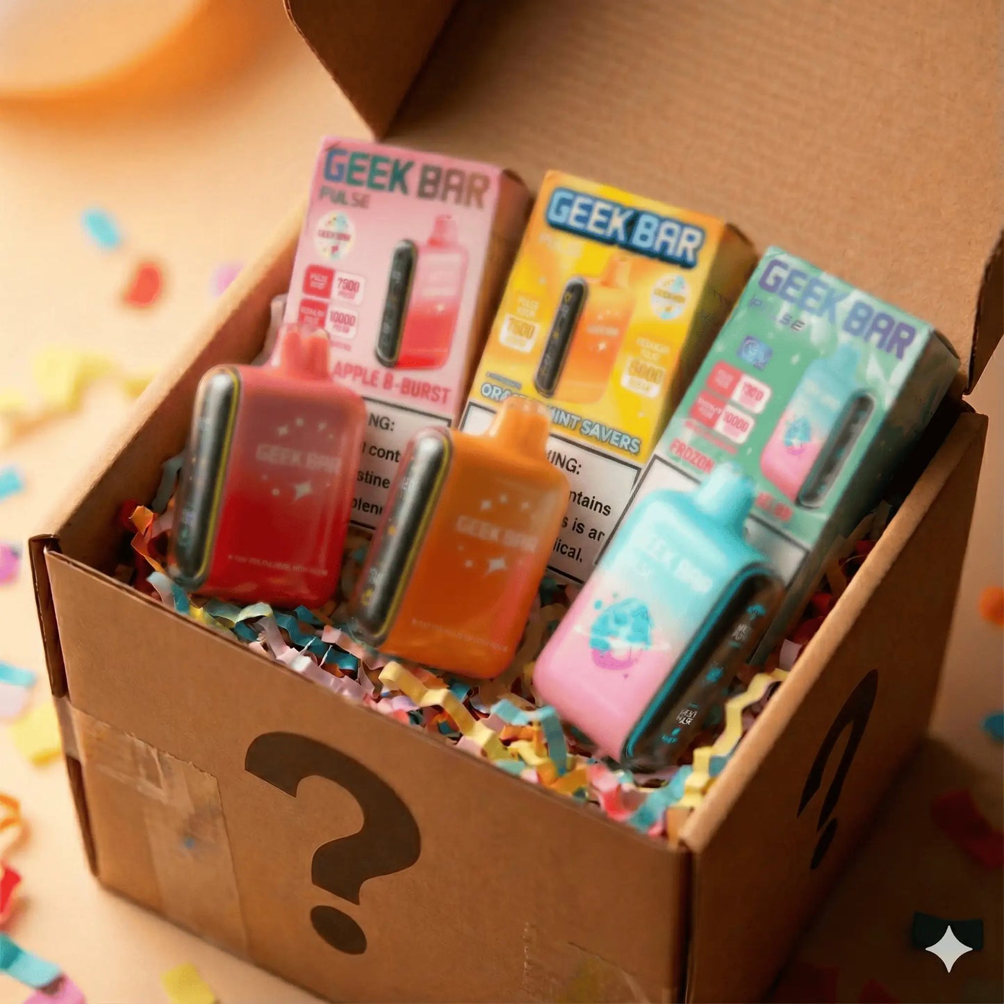 5 Pack Geek Bar Pulse 15k Disposable Mystery Box