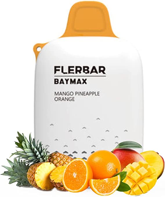 Pack of 5 FLERBAR BAYMAX 3500 DISPOSABLE POD DEVICE 0MG nic with Best New flavours