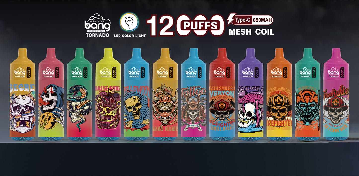 BangKing 12000 Puffs Smart Full Screen Turn Ice 30ML 10ML  850mah Wholesale Disposable Vape Puff 12k Prefilled Pod  22 Flavors