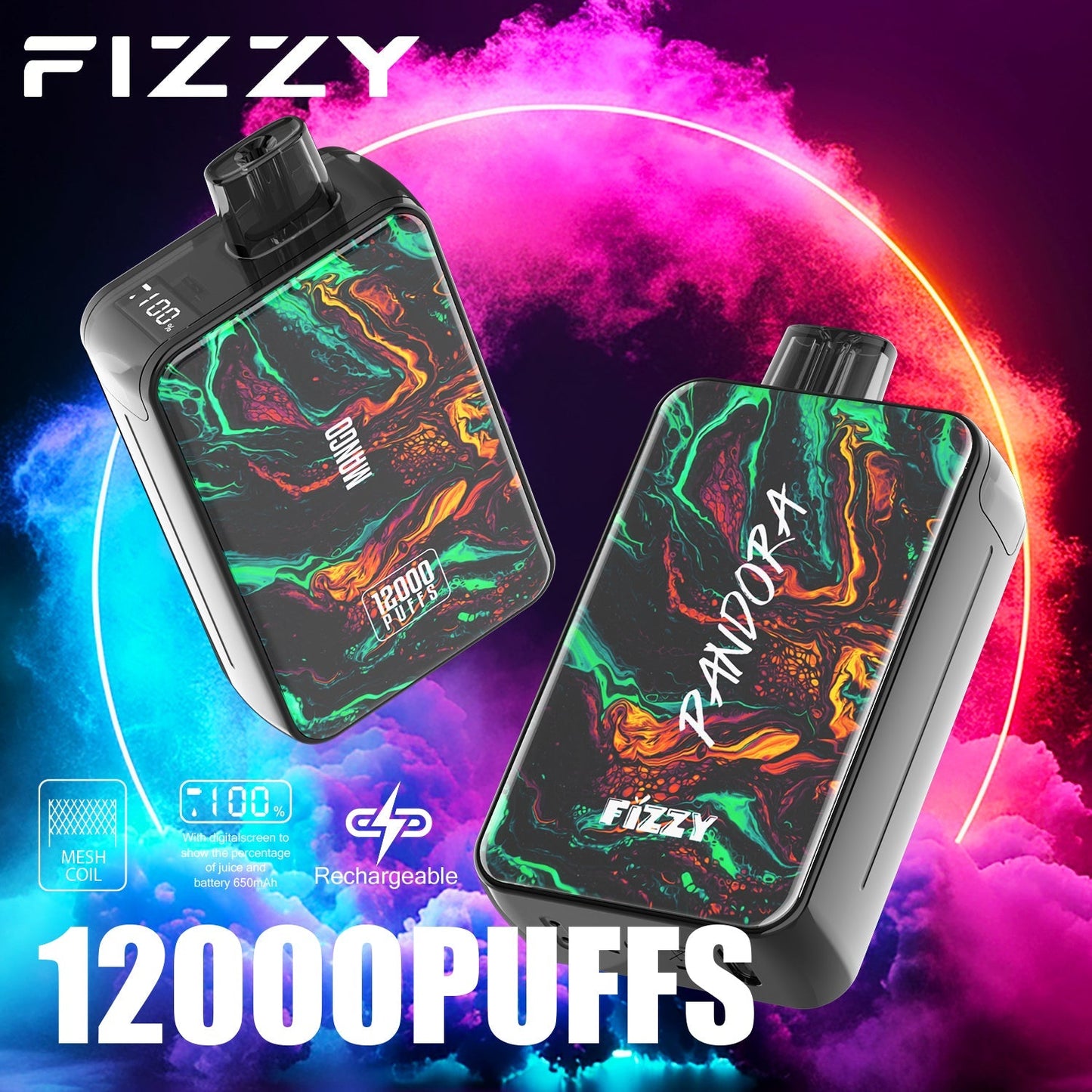 FIZZY PANDORA 12000 Puffs Disposable Vape Wholesale
