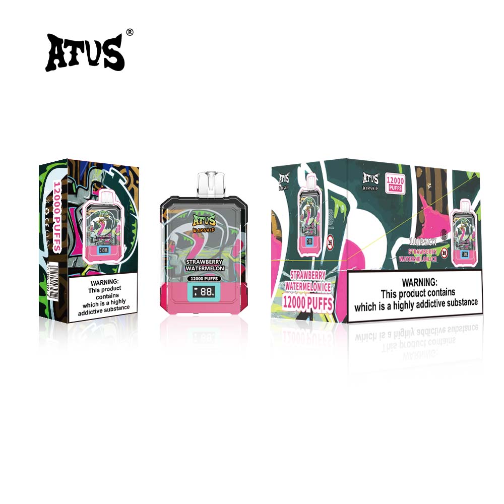 ATVS Warship 12000 Puffs Disposable Vape Wholesale-650mAh battery. 20ml E-liquid. Multiple Nicotine 16 Flavors