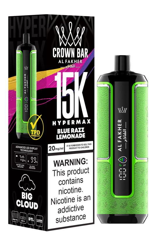 Blue Razz Lemonade Al Fakher HyperMax 15k Puff | 3 JEDES FÜR 26 £