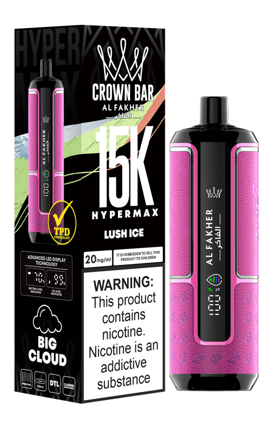 Lush Ice Al Fakher HyperMax 15k Puffs | 3 Stück für 26 £