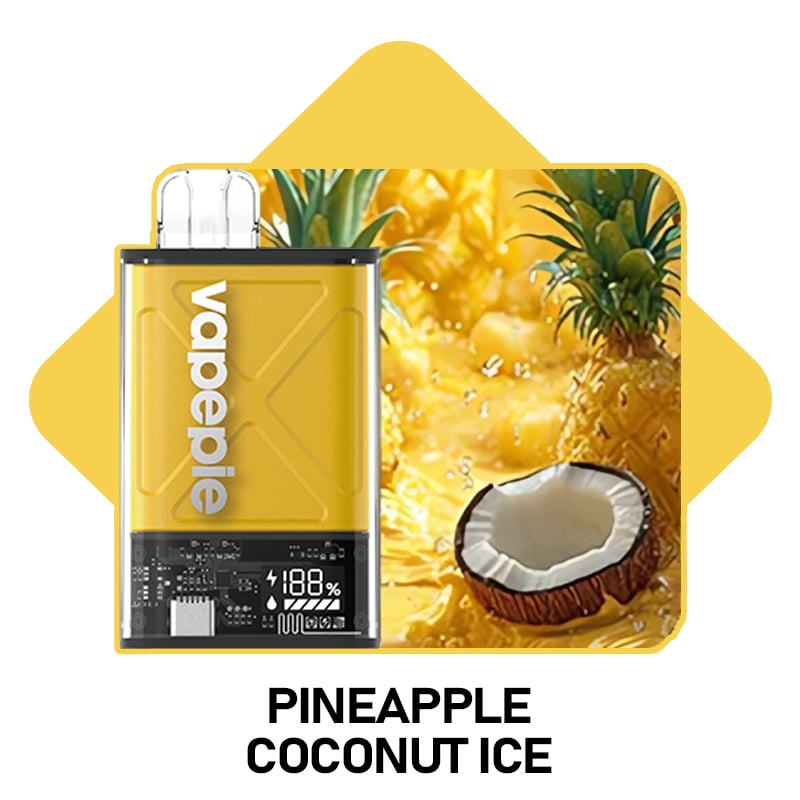 Ananas-Kokosnuss-Eis &amp; VAPEPIE Ultra 12000 Züge 