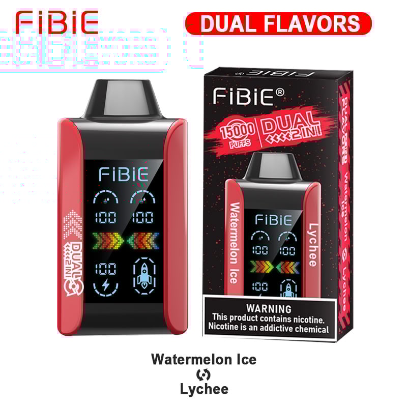FIBIE 15000 Dual Flavors (Dual flavor switch Over 100,000 positive reviews)