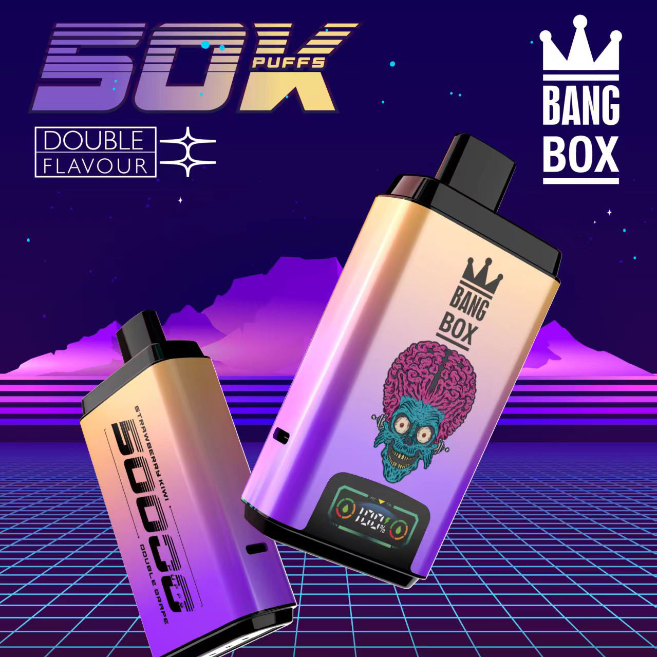BANGBOX 50000 Puffs Disposable Vape Wholesale-850mAh Battery. 45ml E-liquid. Multiple Nicotine 12 Flavors