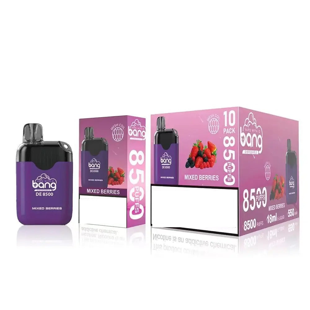Bang DE Rechargeable Disposable Kit 8500 Puffs 20ml