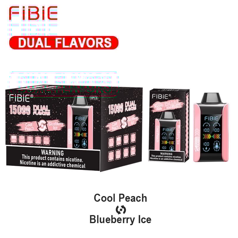 FIBIE 15000 Dual Flavors (Dual flavor switch Over 100,000 positive reviews)