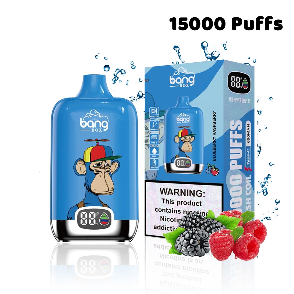 Bang King 15000 Puffs Digital Puff Disposable Vaper Rechargeable 0% 2% 5% Wholesale-650mAh Battery. 24ml E-liquid. Multiple Nicotine 12 Flavors