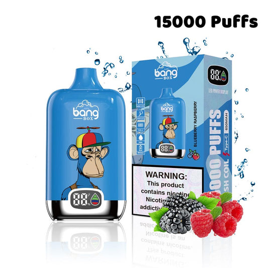 Bang King 15000 Puffs Digital Puff Disposable Vaper Rechargeable 0% 2% 5% Wholesale-650mAh Battery. 24ml E-liquid. Multiple Nicotine 12 Flavors