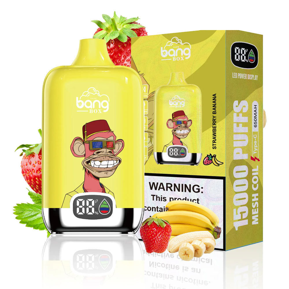 Bang King 15000 Puffs Digital Puff Disposable Vaper Rechargeable 0% 2% 5% Wholesale-650mAh Battery. 24ml E-liquid. Multiple Nicotine 12 Flavors