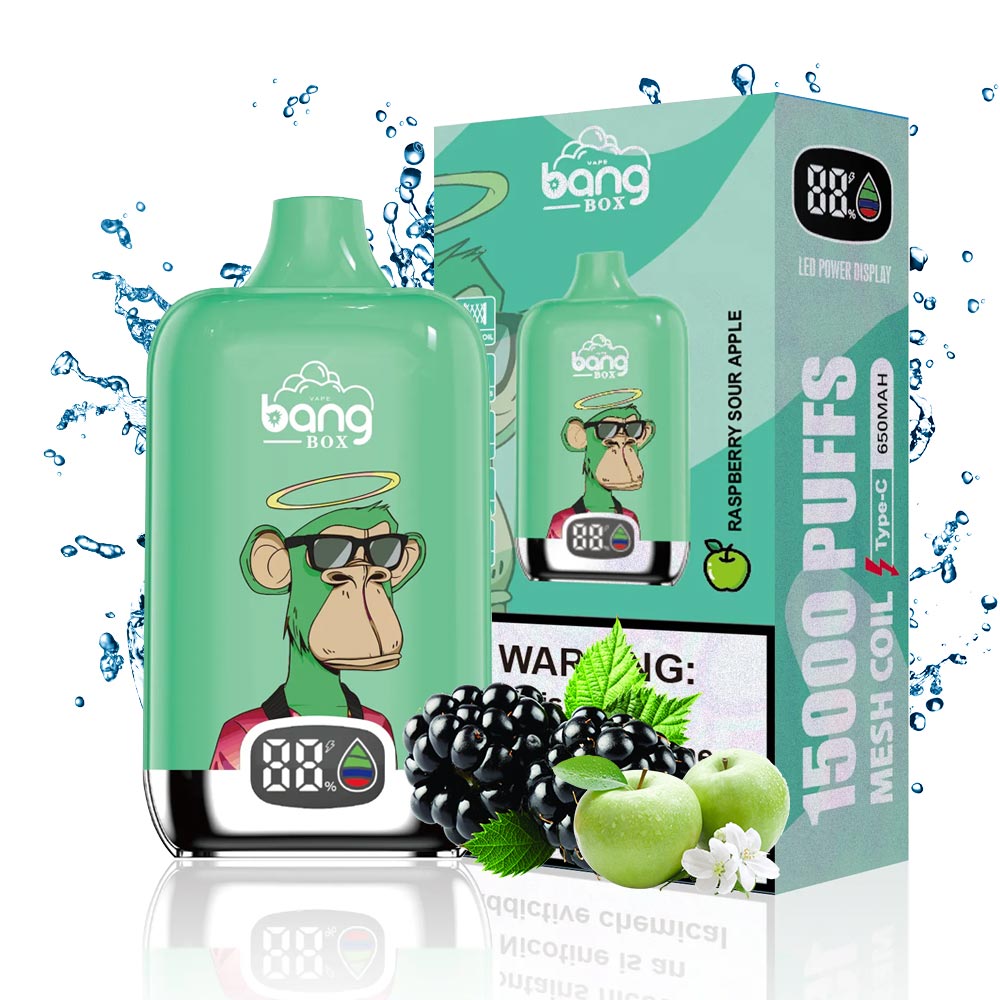 Bang King 15000 Puffs Digital Puff Disposable Vaper Rechargeable 0% 2% 5% Wholesale-650mAh Battery. 24ml E-liquid. Multiple Nicotine 12 Flavors