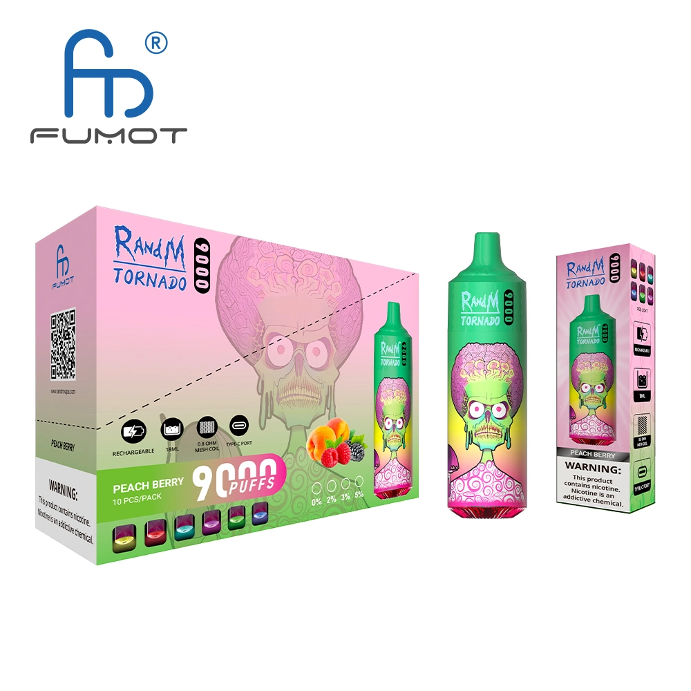 RANDM TORNADO 9000 Disposable Vape Wholesale,850 mAh 18 ML  50 Flavors
