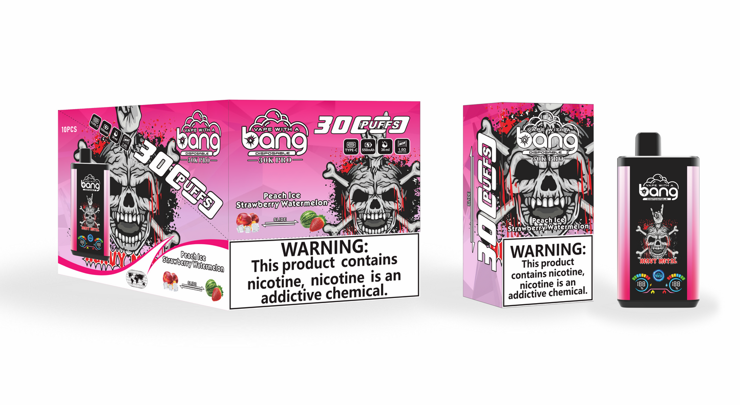 Bang 30000 PRO 30k puffs Disposable Vape 850mah  16 Flavors