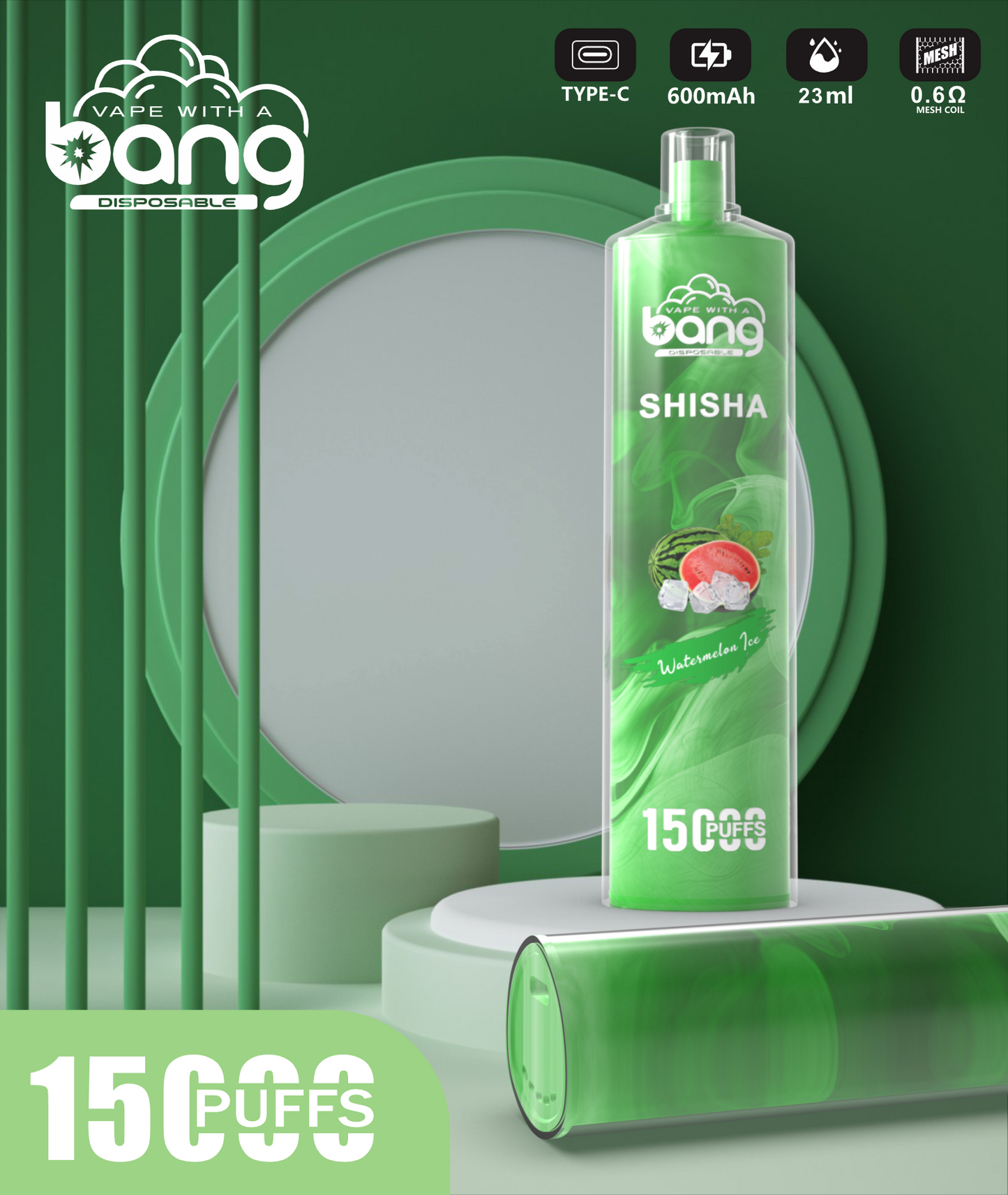 Bang King 15000 Puffs Vape 15K Disposable Vape Pen E Cigarette Prefilled 30ml 850mAh 18 Flavors