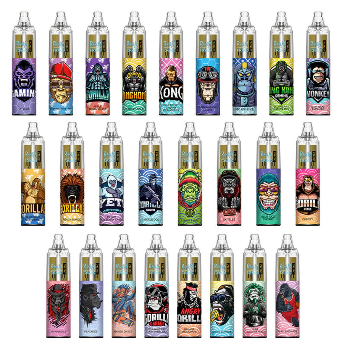 10x RandM Tornado 7000 Züge + Gratisartikel | UK Vape Deals