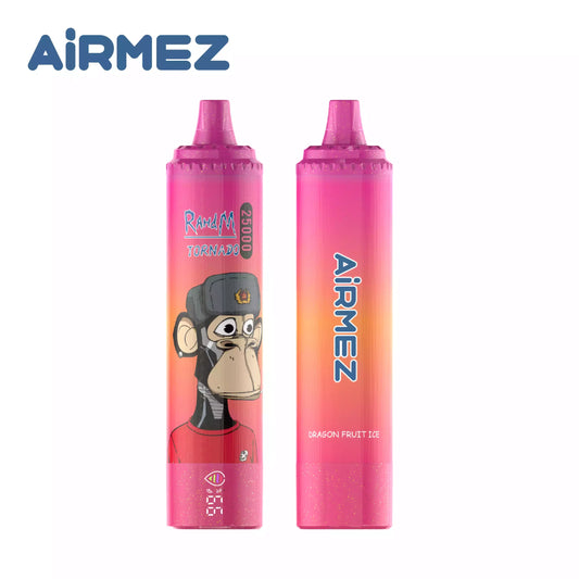 AIRMEZ 25K 25000 Puffs Disposable Vapes Wholesale Bulk Buy Smart Screen European Vape Warehouse NO MOQ