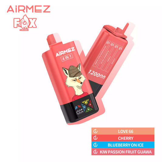 AIRMEZ FOX 120000 Puffs 4-IN-1 Tastes Disposable Vapes Wholesale