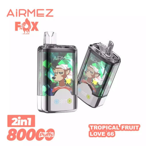 AIRMEZ FOX 80000 Puffs 2-IN-1 Taste Disposable Vapes Wholesale