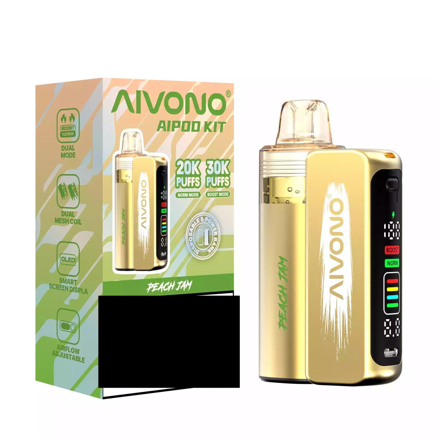 AIVONO AIM AIPOD KIT 30K Disposable Vape 30000 Puffs Wholesale Smart Screen Display