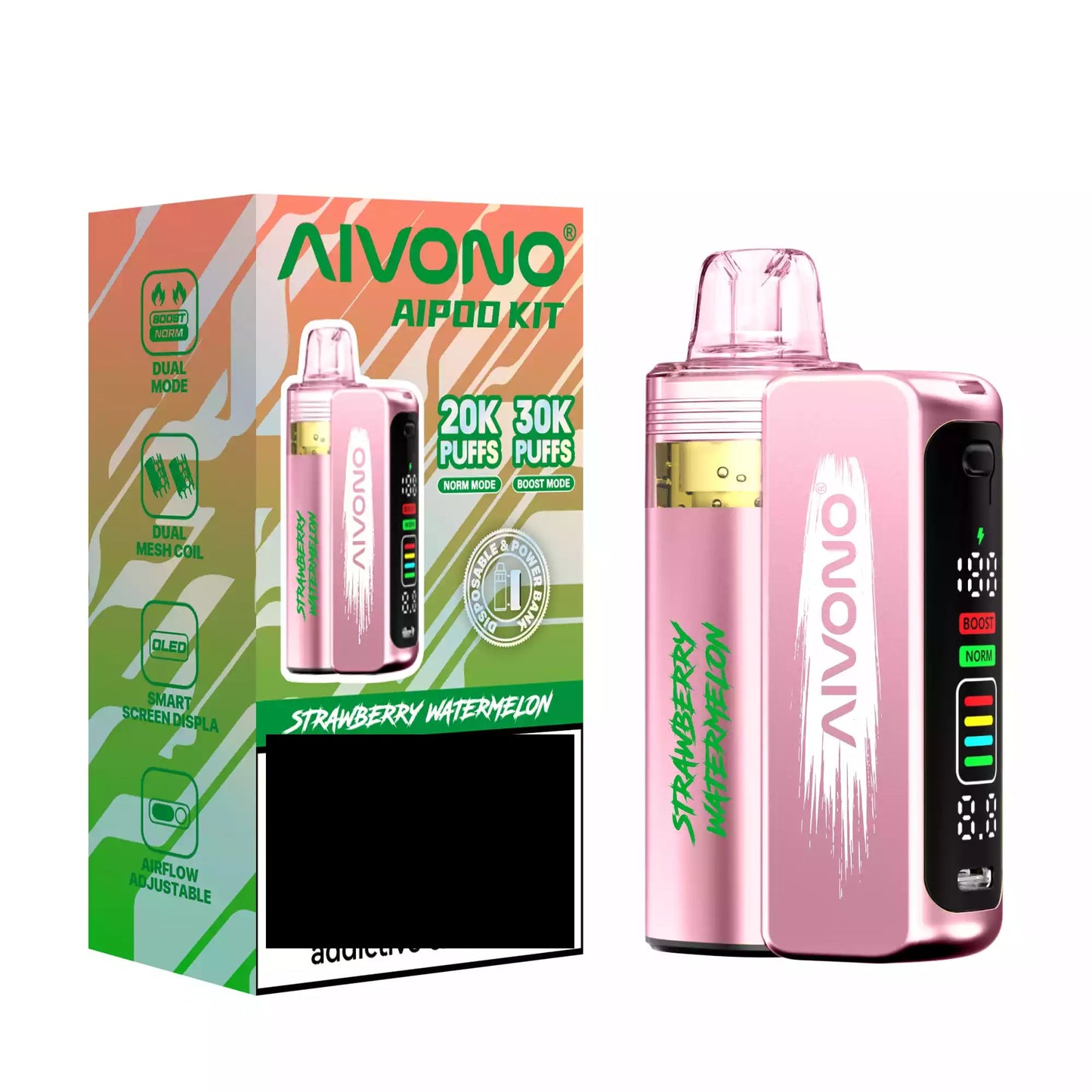 AIVONO AIM AIPOD KIT 30K Disposable Vape 30000 Puffs Wholesale Smart Screen Display