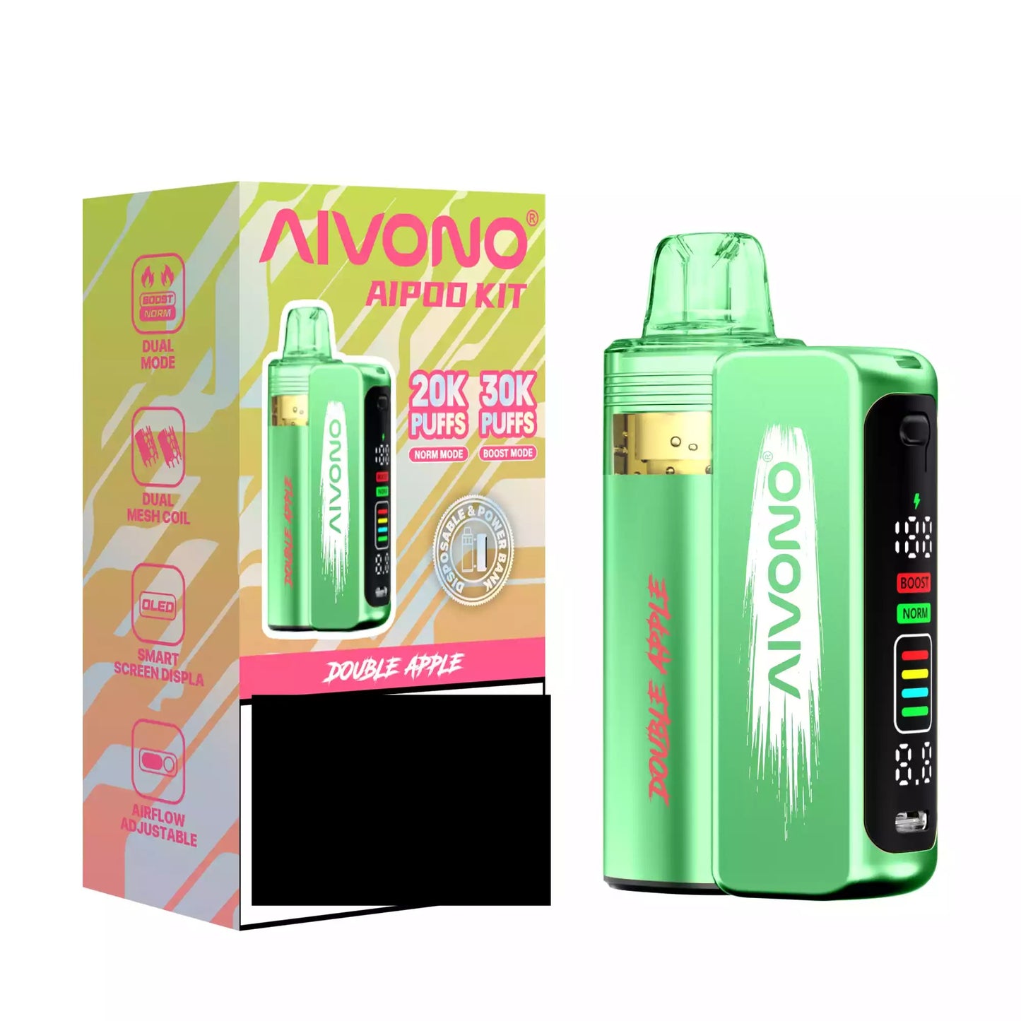 AIVONO AIM AIPOD KIT 30K Disposable Vape 30000 Puffs Wholesale Smart Screen Display